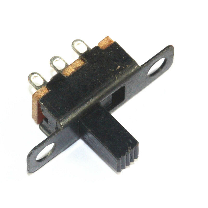 10Pcs 9mm Height Knob 3 Pin 2 Position SPDT Panel Slide Switch 0.5A 50V SS12F15