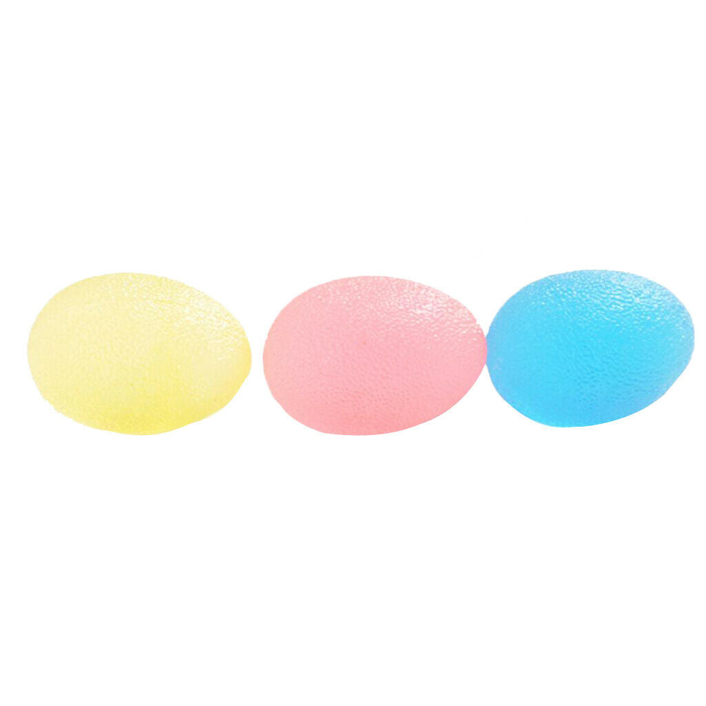 3 Pieces Fitness Massage Fingers Palm Exercise Strength Ball Hand Squeeze