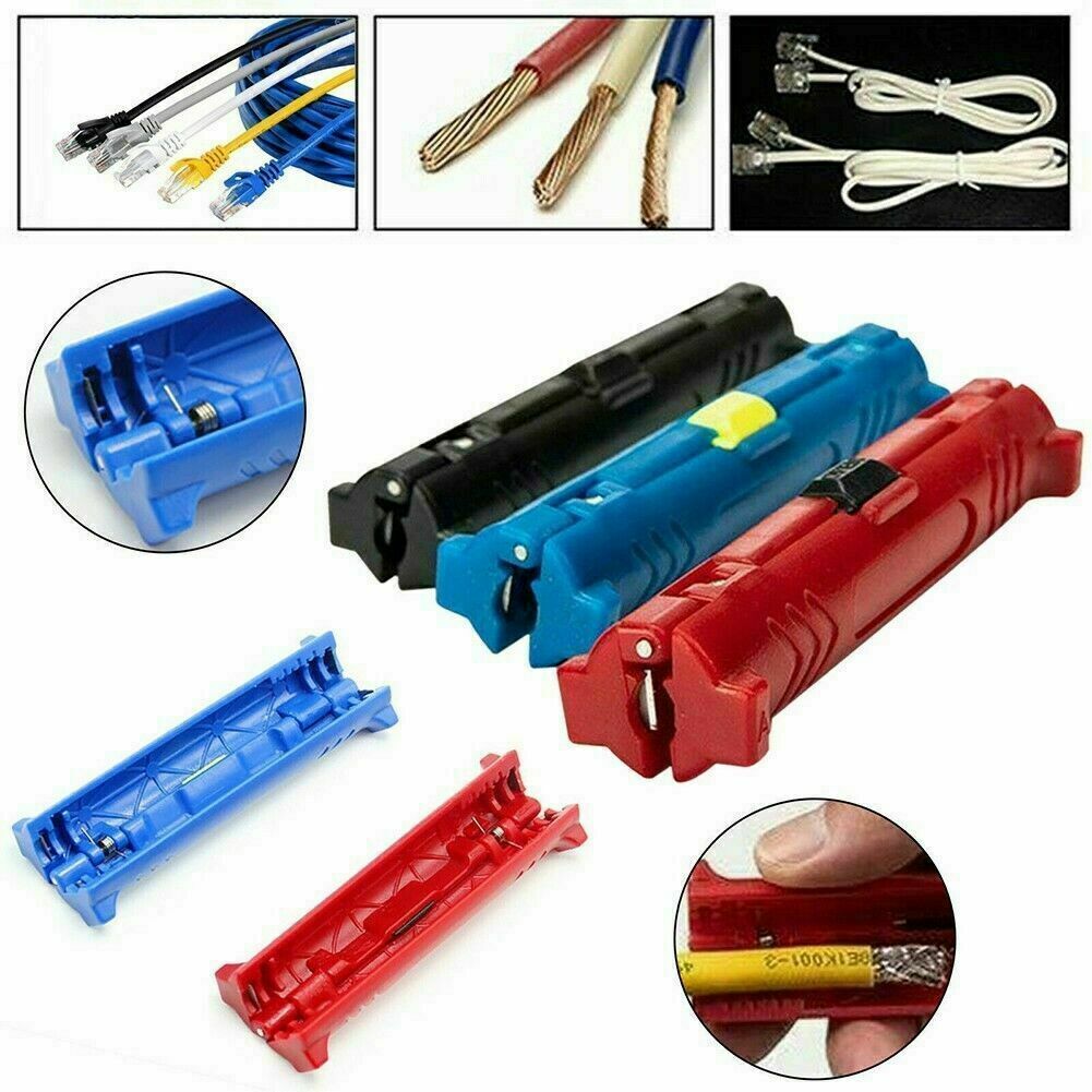 Wire Stripper Pen Crimper Pliers Crimping Stripping Cable Rotary Coaxial Cutters