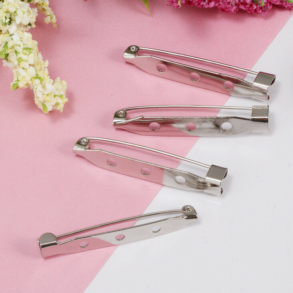 80pcs DIY Hair Clip Brooch Pin Back Safety Clasp Handmade Crafts Findings