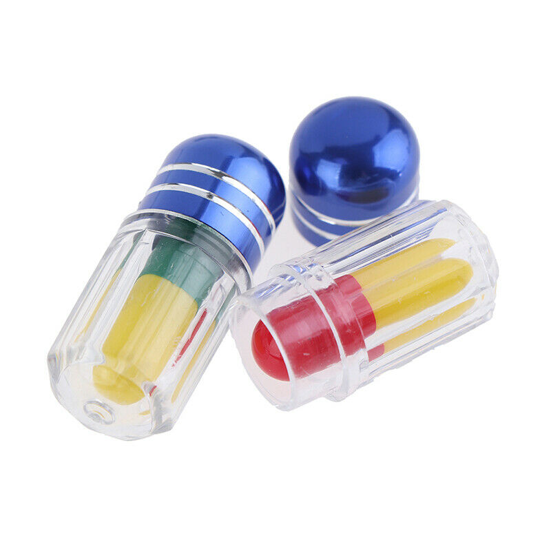 20Pcs Empty Clear Pill Case Bottle Container Capsule Shell Splitters Holder  Tt