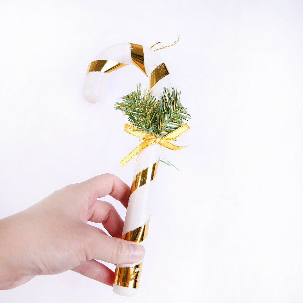 4PCS Large Christmas Cane Pendant Xmas Tree Hanging Party Ornament Decor Craft