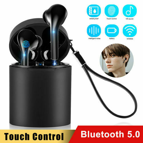 Bluetooth 5.0 Headset TWS Wireless Earphone Earbud Touch Stereo In-Ear Headphone