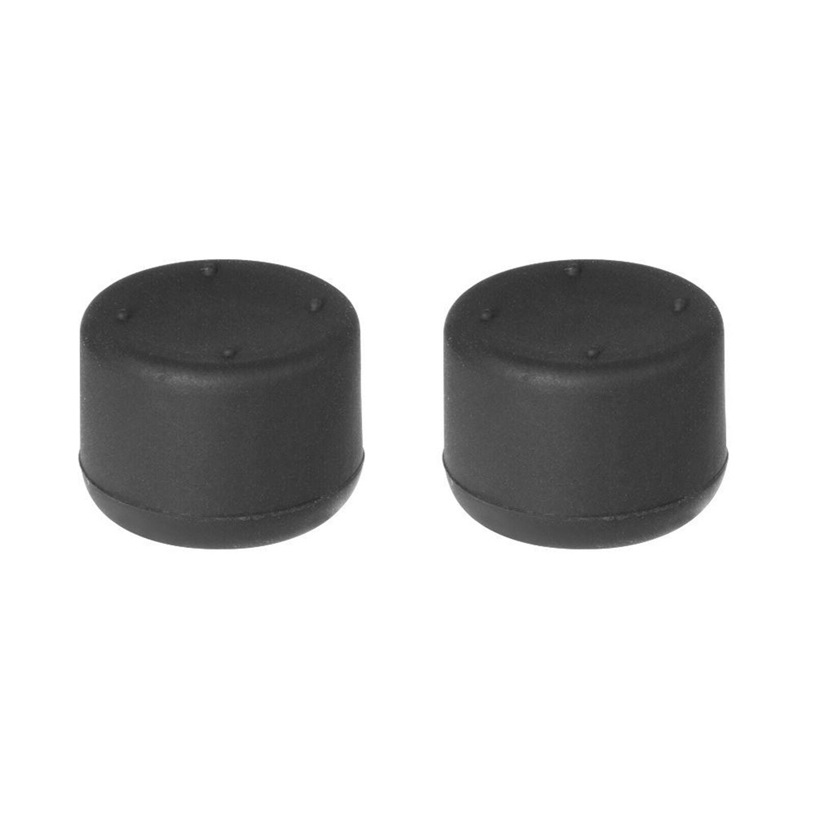 4 Pieces Black Rubber Thumb Grips Thumbstick Set for PS5 Controller Protection