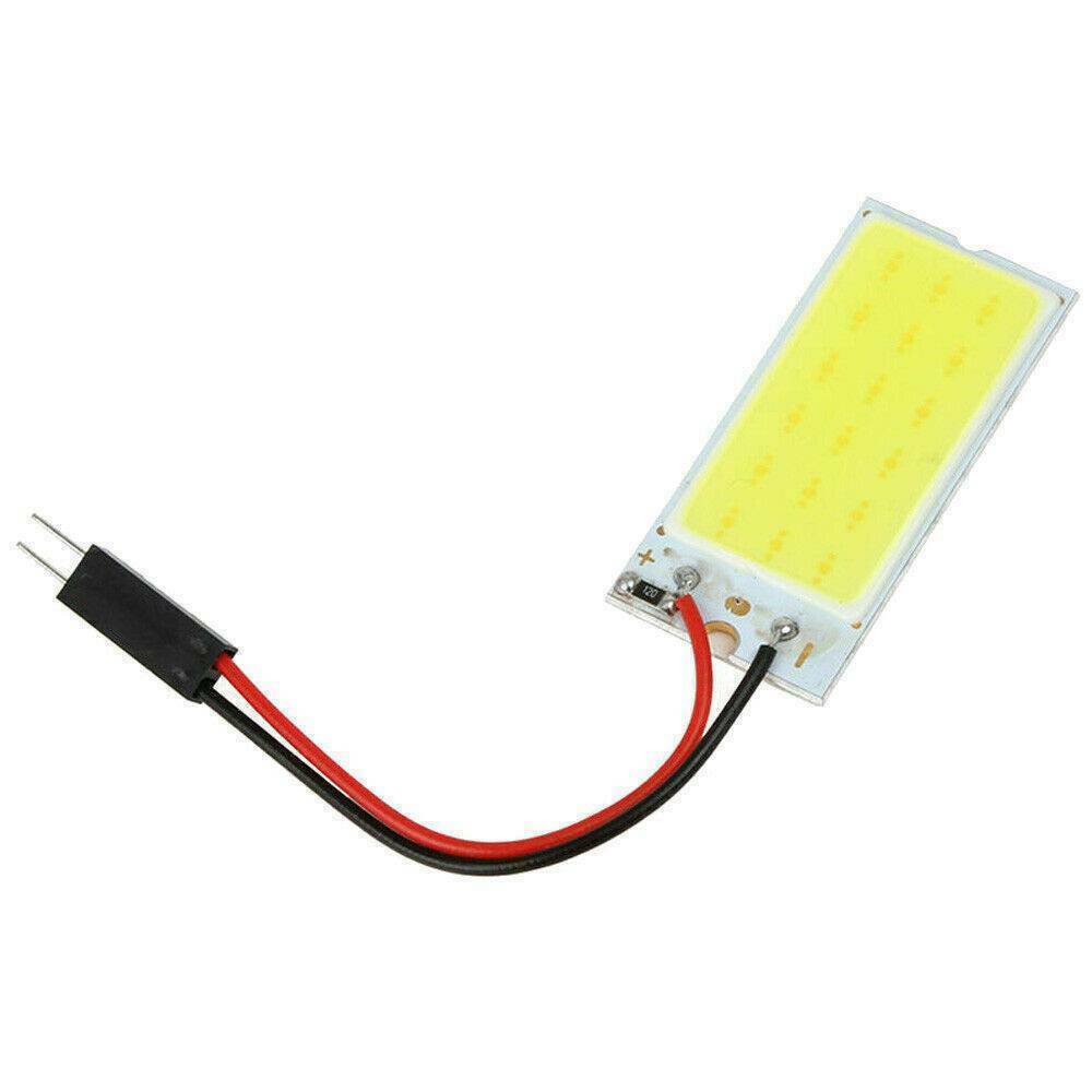 10x 12V 6W 48SMD COB LED Car Interior Dome Panel T10 Festoon Light Lamp Bulb US！