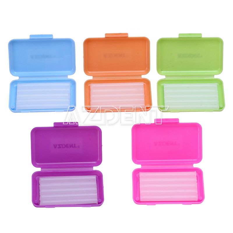 100Kits Dental Orthodontic Wax Mixed Gum Irritation 5 Flavors for Bracket Braces