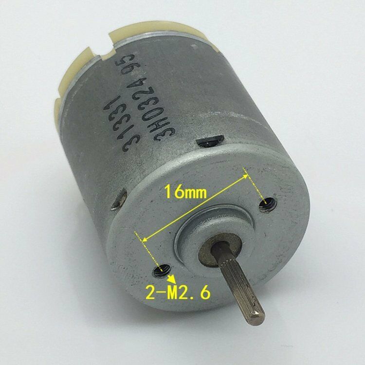 2pcs DC6-24V 2000-10200rpm 365 Motor Low Speed High Torque Carbon Brush Motor