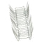 25x W-Type Greenhouse Glazing Glass Clips,Stainless Steel Greenhouse Film Coated