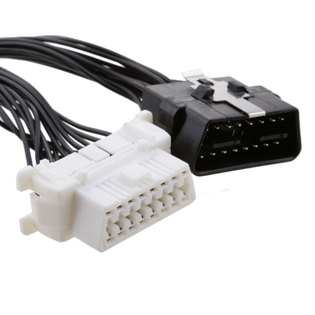 Universal Car 1 Male to 2 Female 16 Pin OBD2 Extension Cable Splitter Wire