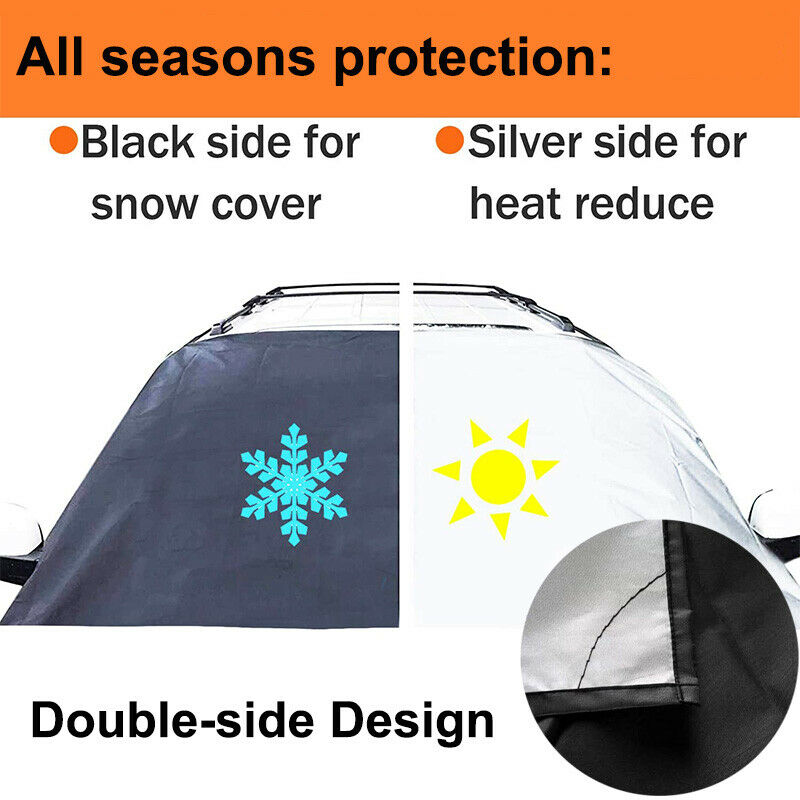 Auto Windshield Frost Guard Snow Cover Sunshade Ice Shield Waterproof Protector