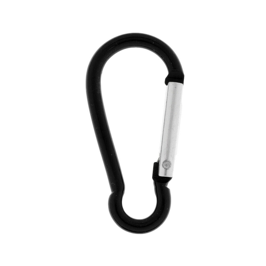 5x Aluminum Spring Carabiner Snap Hook Hanger Keychain Hiking Tool Quickdraw