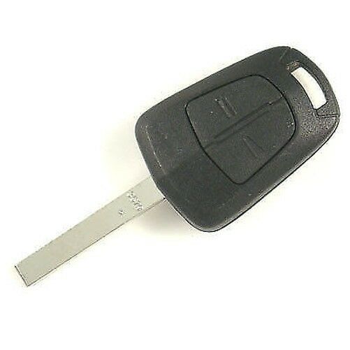2 BUTTON REMOTE FOB CASE/SHELL + KEY HEAD FITS VAUXHALL OPEL AGILA