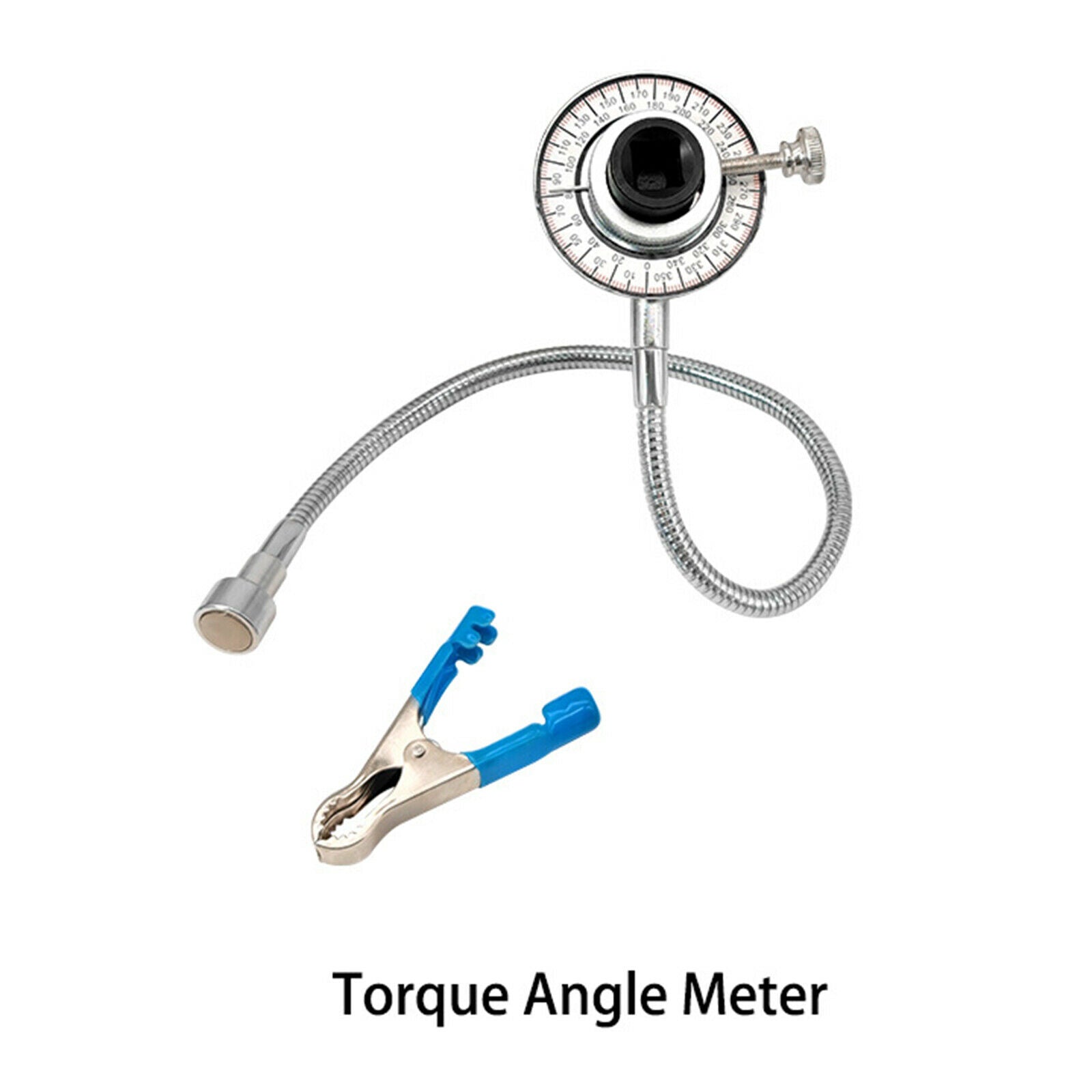 Metal Torque Angle Meter 1/2" Wrench Angle Gauge with Clip Professional