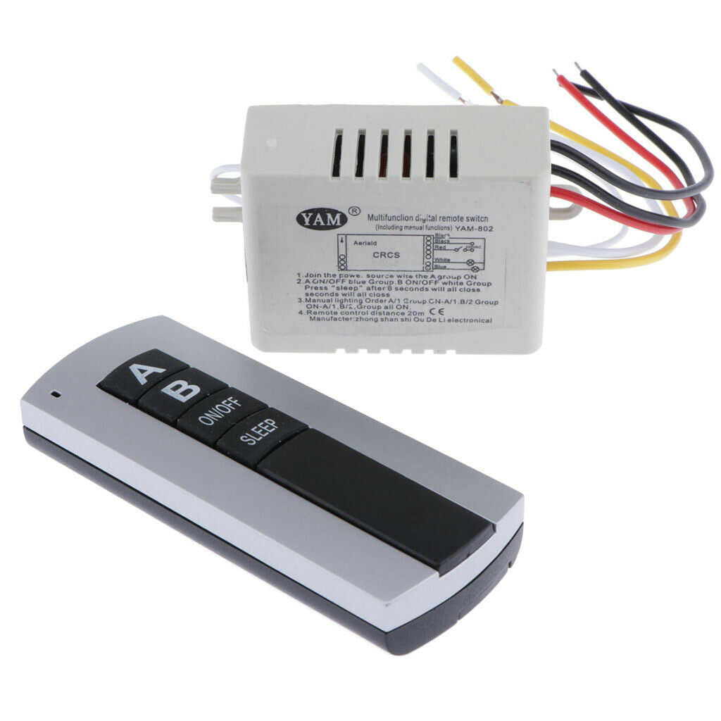 Lamp Light Digital Remote Control Switch For Home Garden Warhouse 2 Way