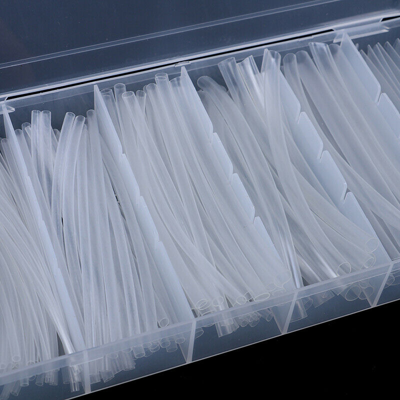150Pcs Clear 100mm 2:1 Heat Shrink Tubing Polyolefin Transparent Tube S WF