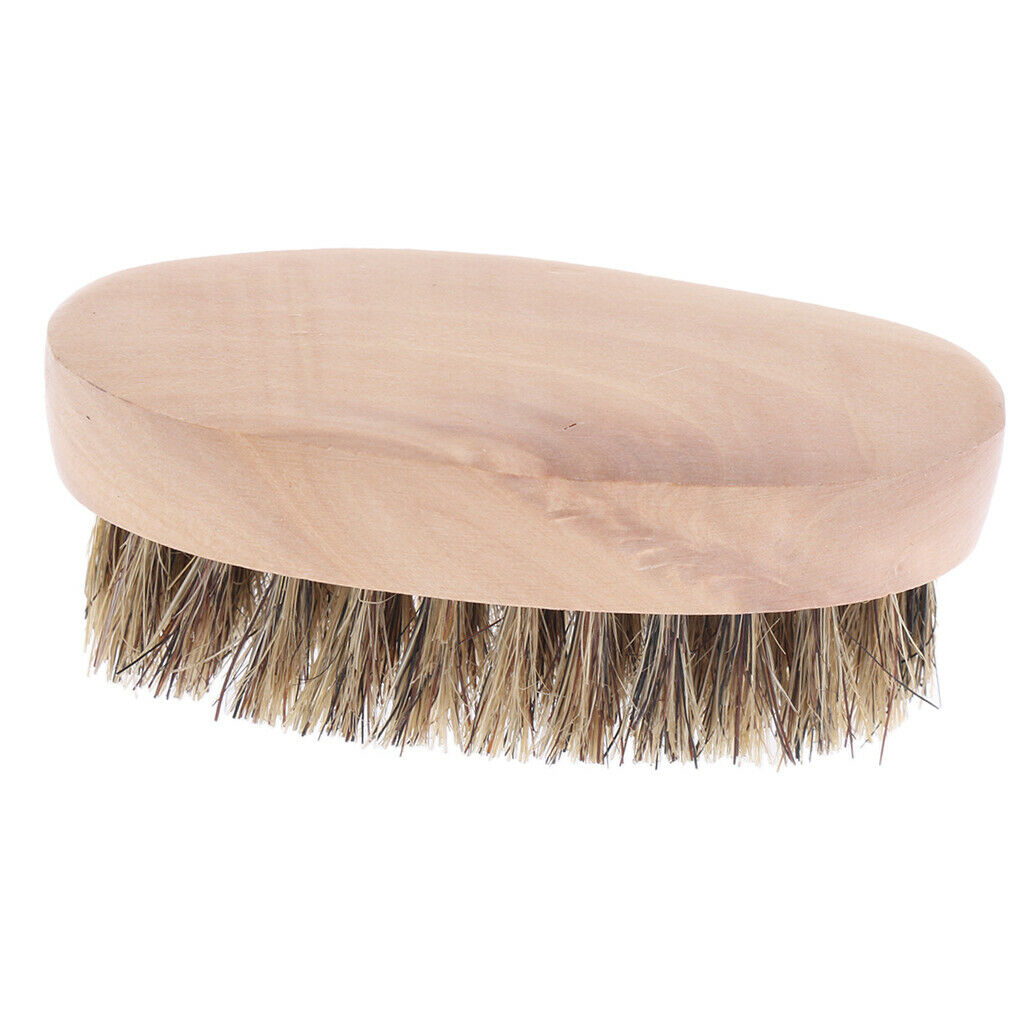 Beard Brush with Premium Boar Bristles - Firm and Soft - Facial Mustache Styling