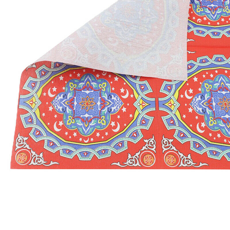 Eid Mubarak Ramadan Decoration Paper Napkin Muslim Facial Tissue u