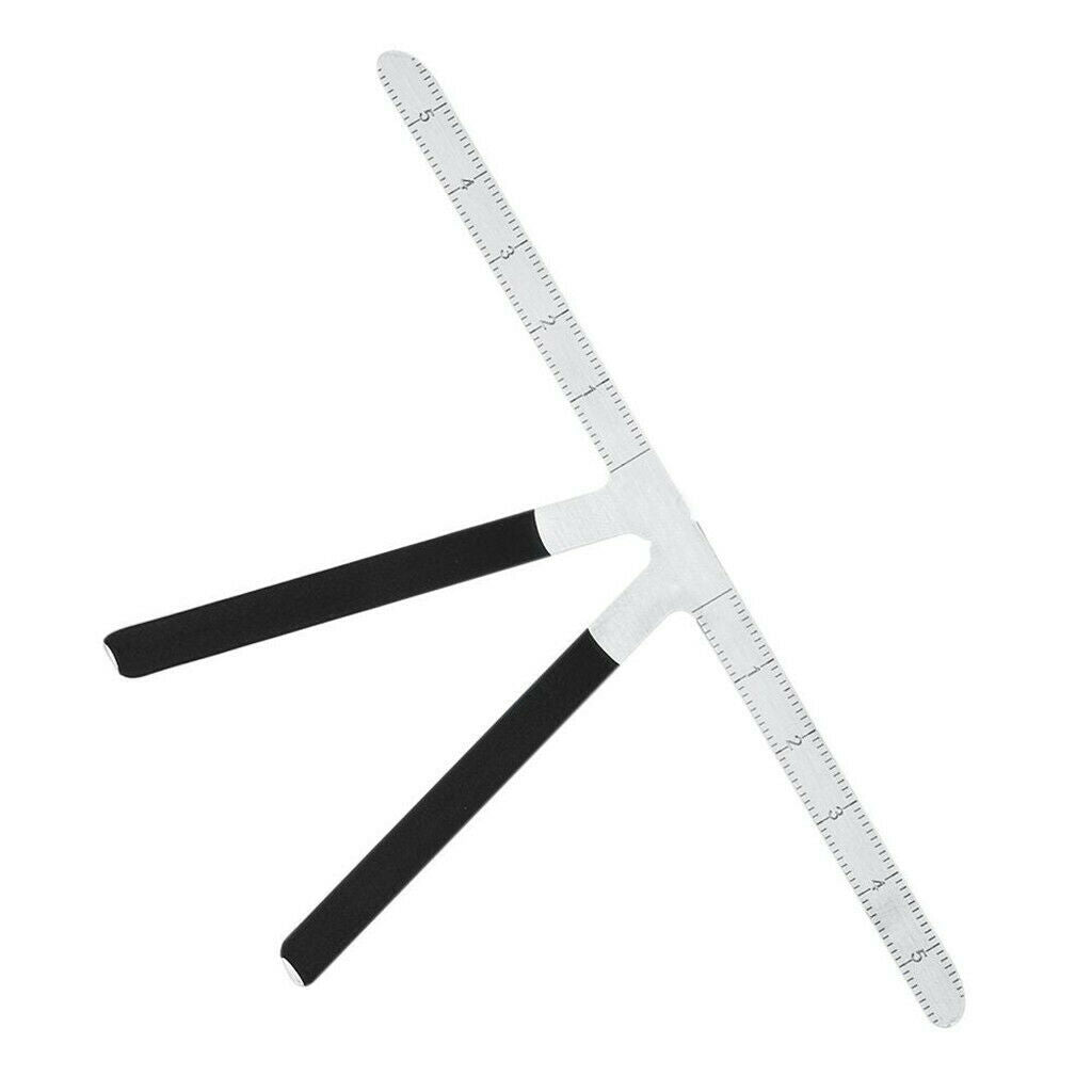 2 Piece Three-Point Permanent Makeup Eyebrow Tattoo Caliper Stencil Rulers