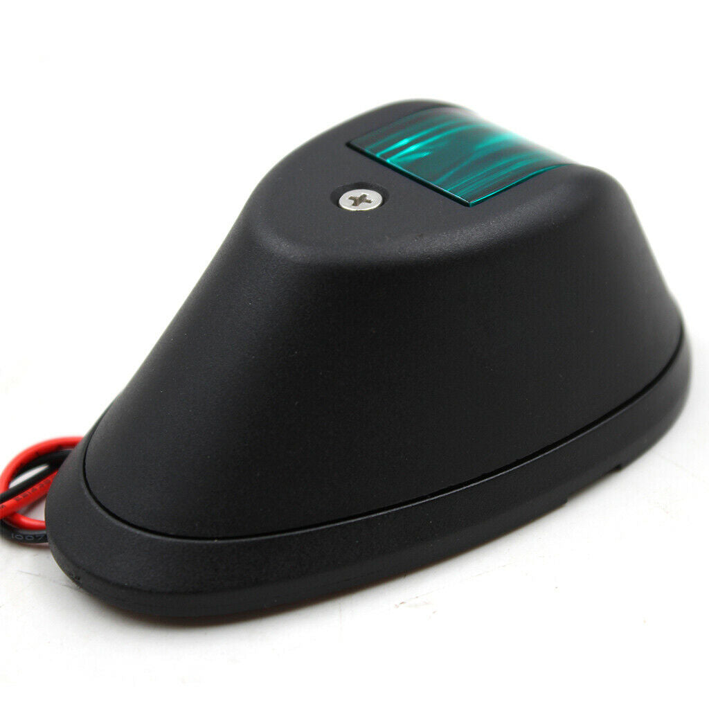 Lots 2 Nylon Black Housing Red&Green Sidelight 12V / 24V Navigation Light