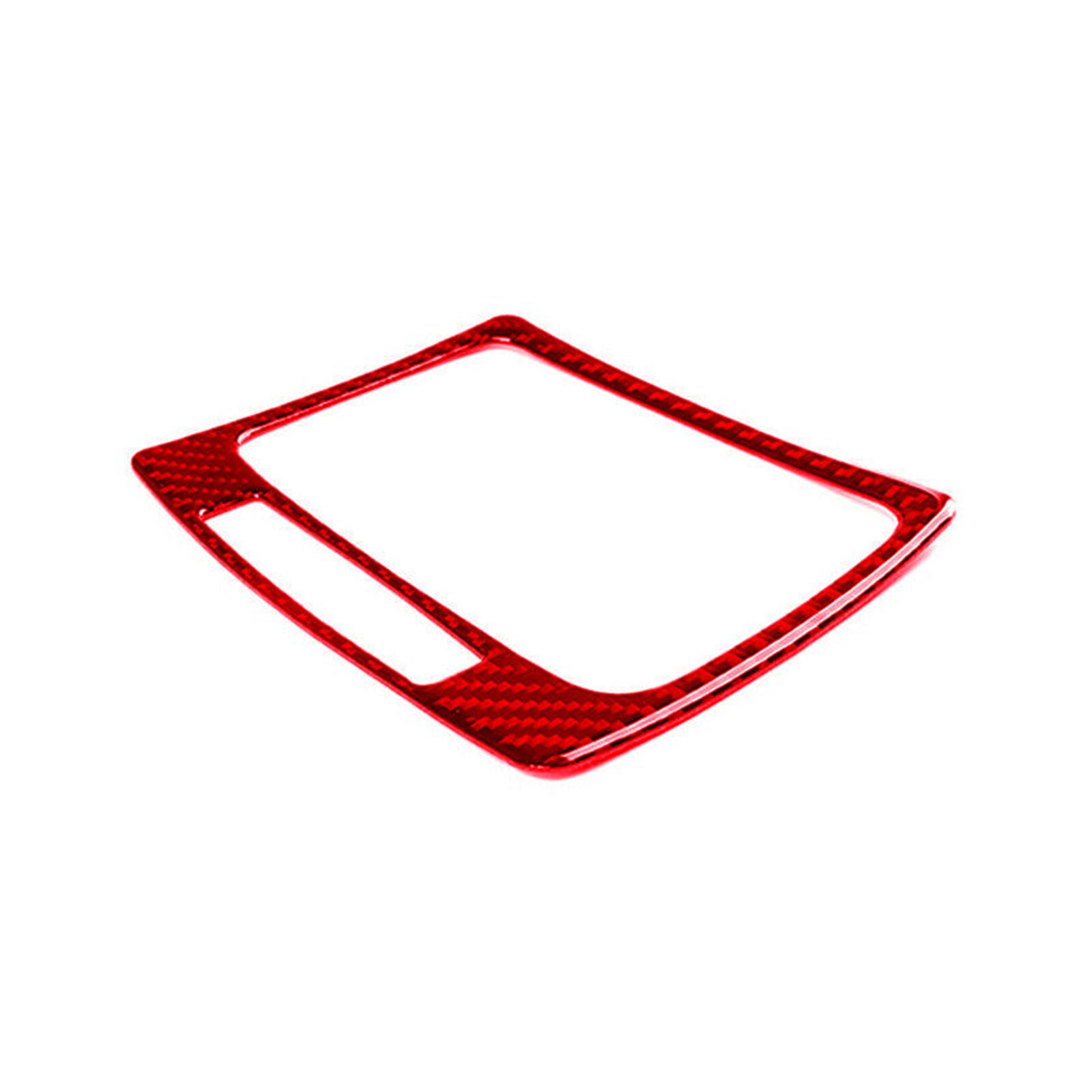 5X For Mercedes-Benz C Class W204 07-13 Red Carbon Fiber Gear Shift Panel Cover