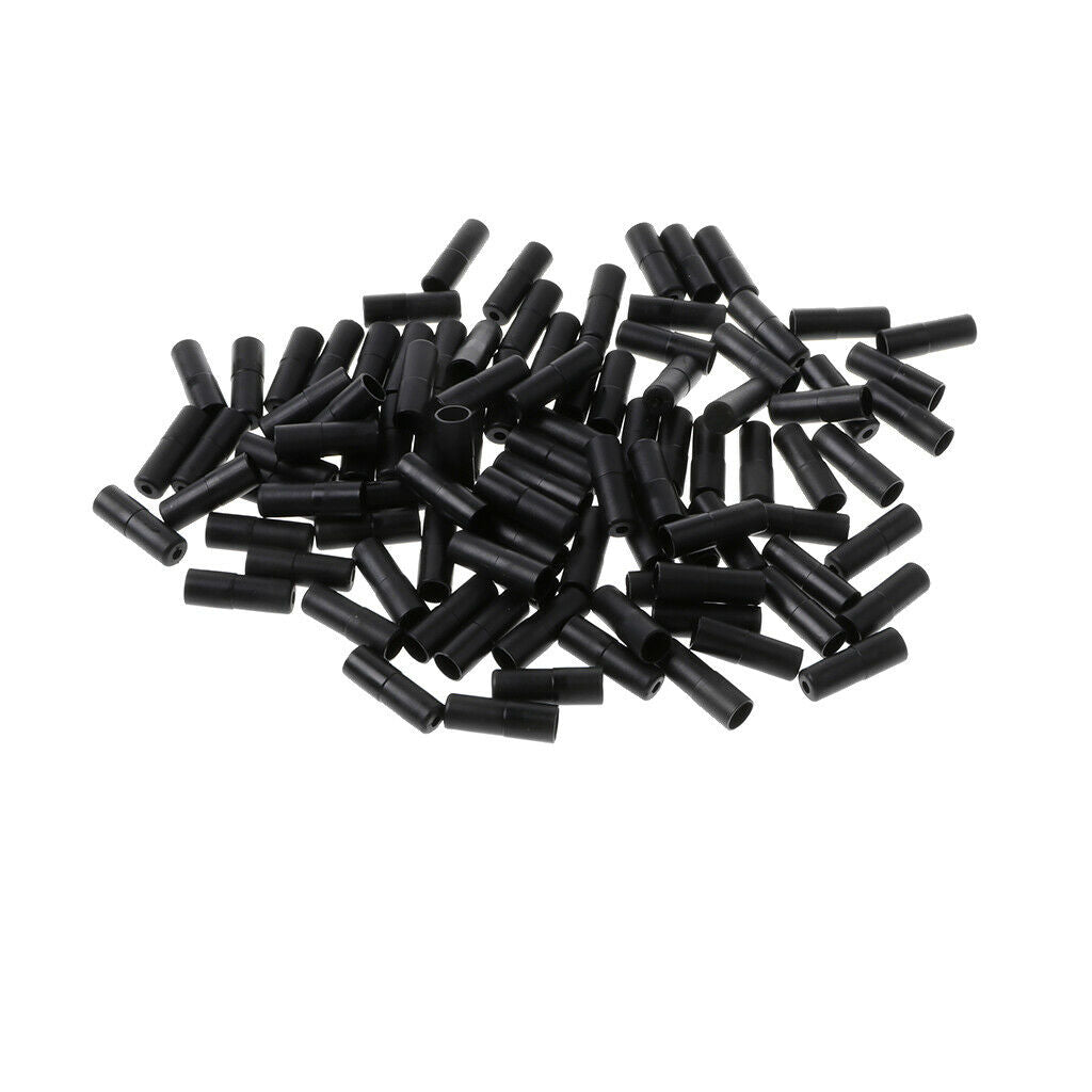100 lot Plastic Bicycle Brake Line End Caps Brake Housing End Caps Black