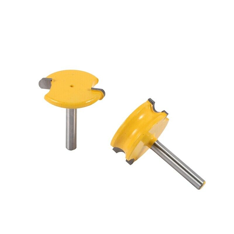2 Pcs 8Mm Shank Canoe Flute And Bead Router Bit Set Woodworking Cemented CarbiA7