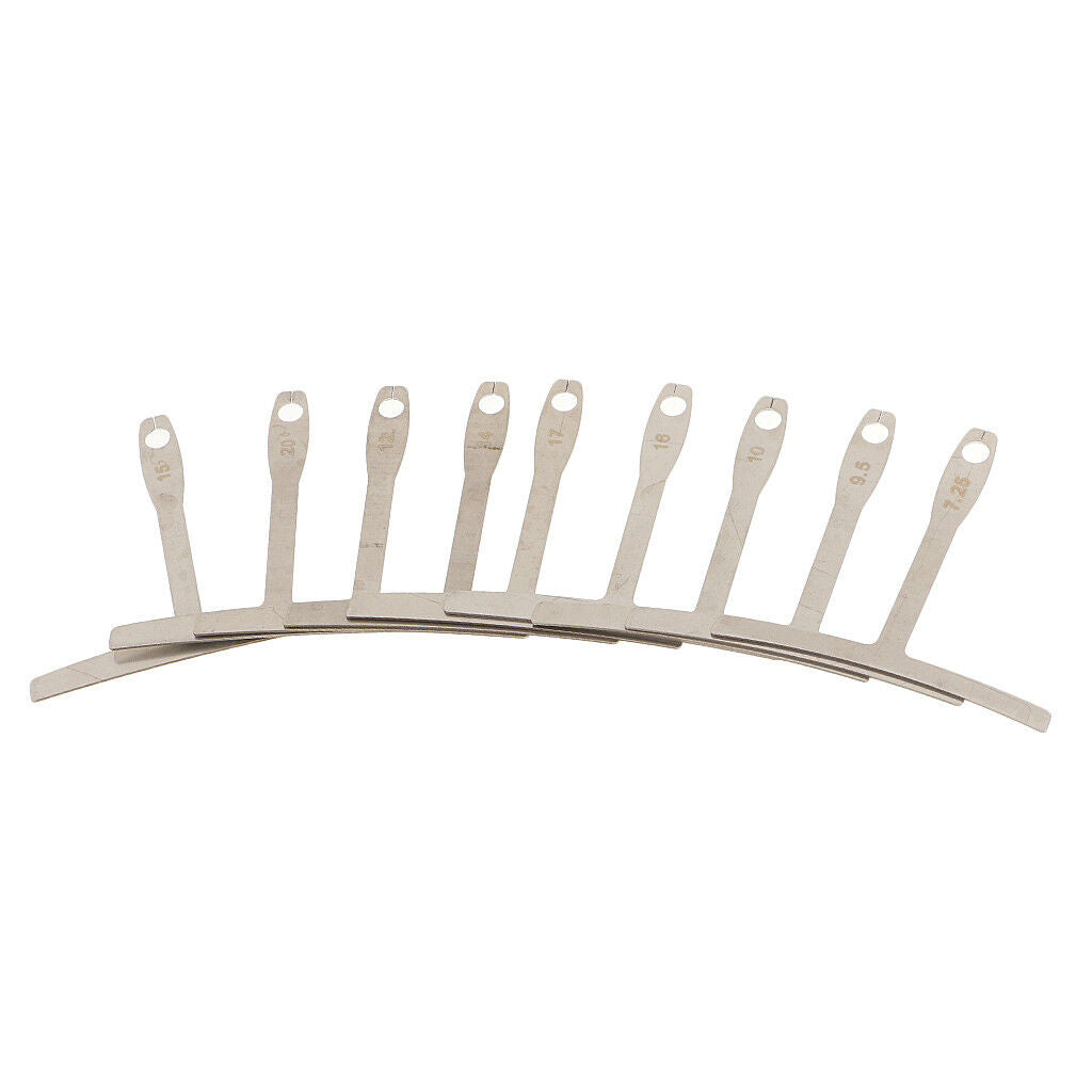 Stainless Understring Radius Gauge for Guitar Nut Bridge Saddle String Setup