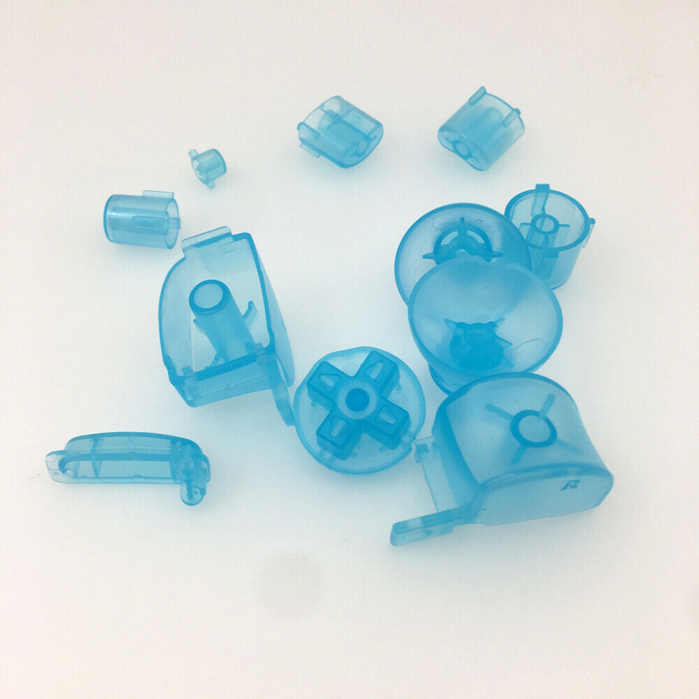 Clear sky blue full ABXYZ/LR Buttons+ThumbSticks D-pad for Nintendo Gamecube NGC
