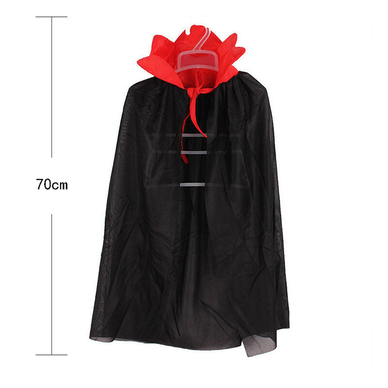 Kids Halloween Costume Theater Prop Death Hoody Cloak Devil Long Tippet Ca.l8