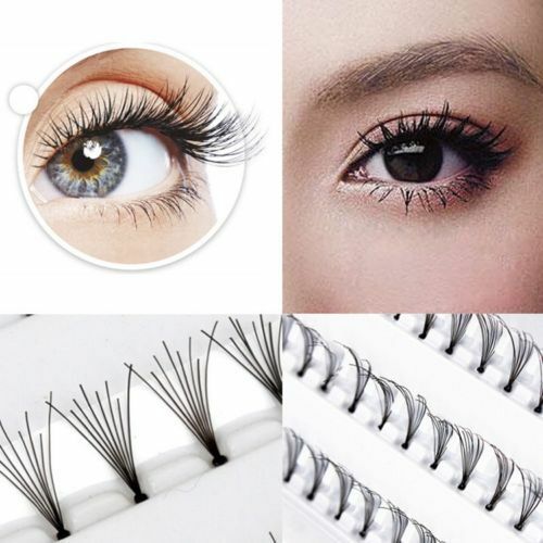 14mm Makeup 60 Individual Black False Eyelash Cluster Eye Lashes Extension BATA