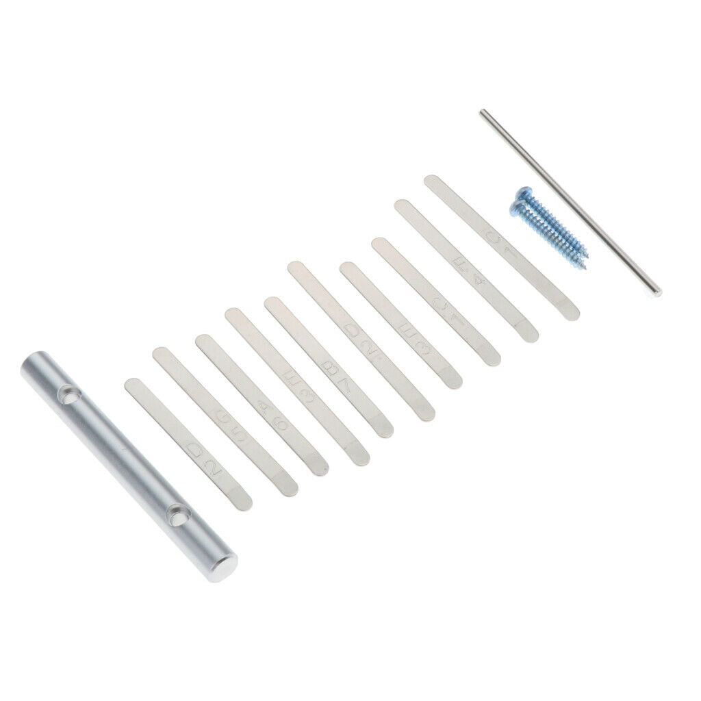 Durable Kalimba 10 Key DIY Thumb Piano Steel Keys Lettering Accessories