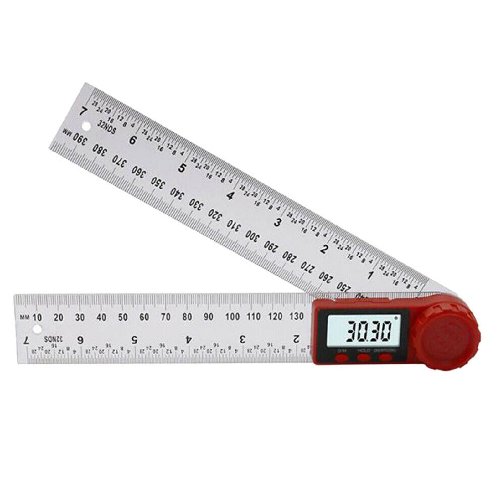 0~360 ℃ Digital Angle Finder Electronic Digital Protractor Stainless Ruler