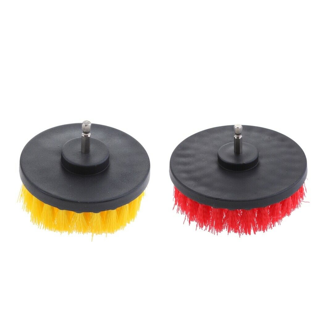 2 Pieces Tile Grout Electric Drill Power Brush Bathtub Cleaner Attachment