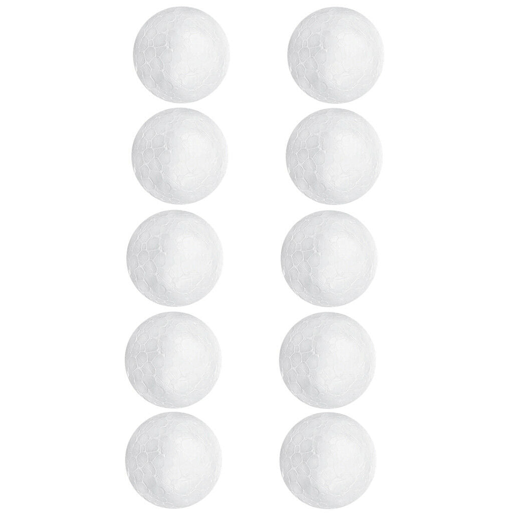 10pcs Foam Balls Unpainted Polystyrene Foam Sphere Ball For Handwork Crafts