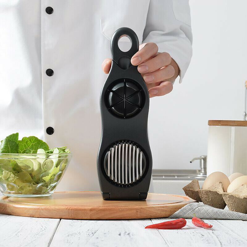 Stainless Steel Egg Slicers Egg Cutter Kitchen Gadgets Cutter Multifuncti.l8