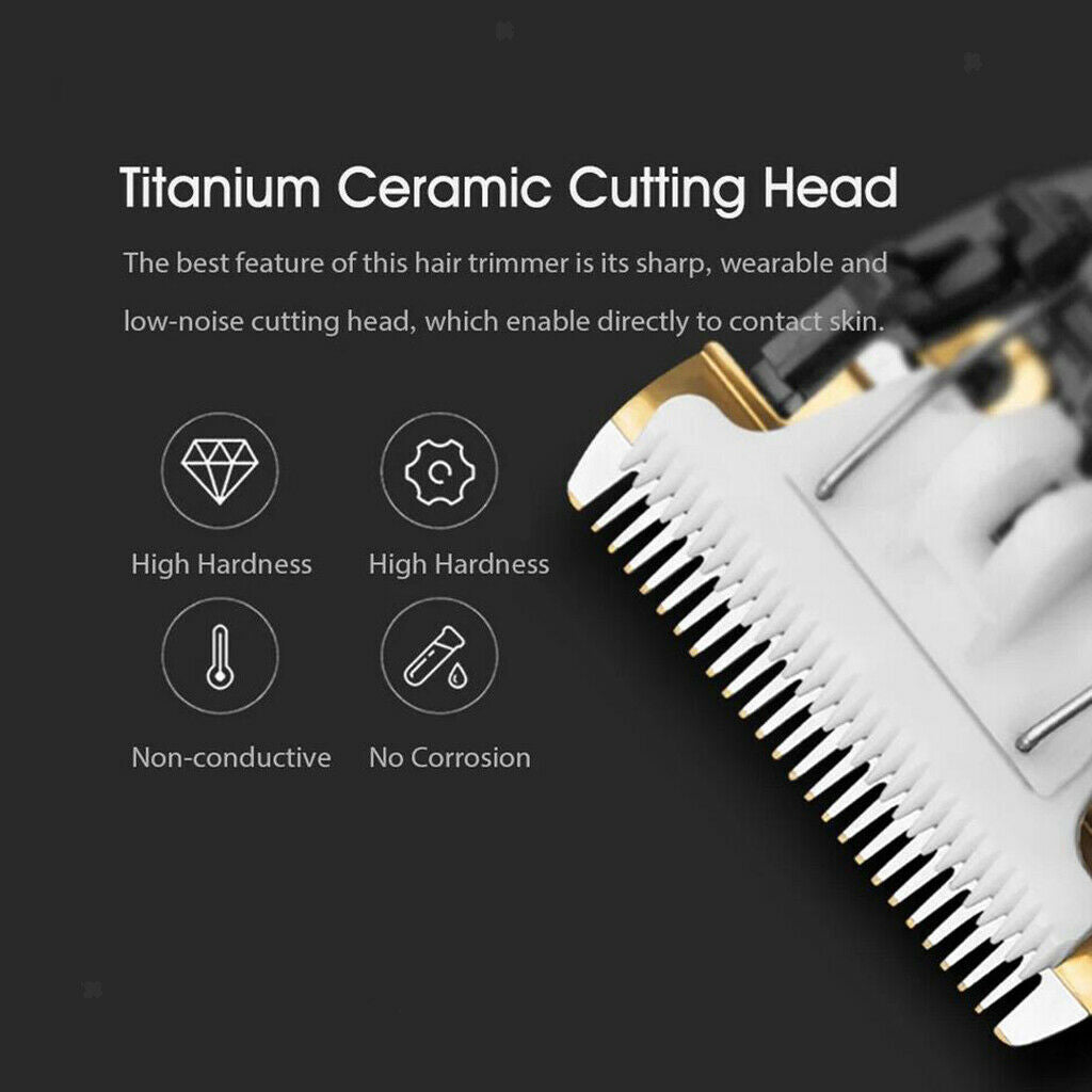 2x Home Kid's Male Barber Electric Hair Clipper & Accessories Rechargeable