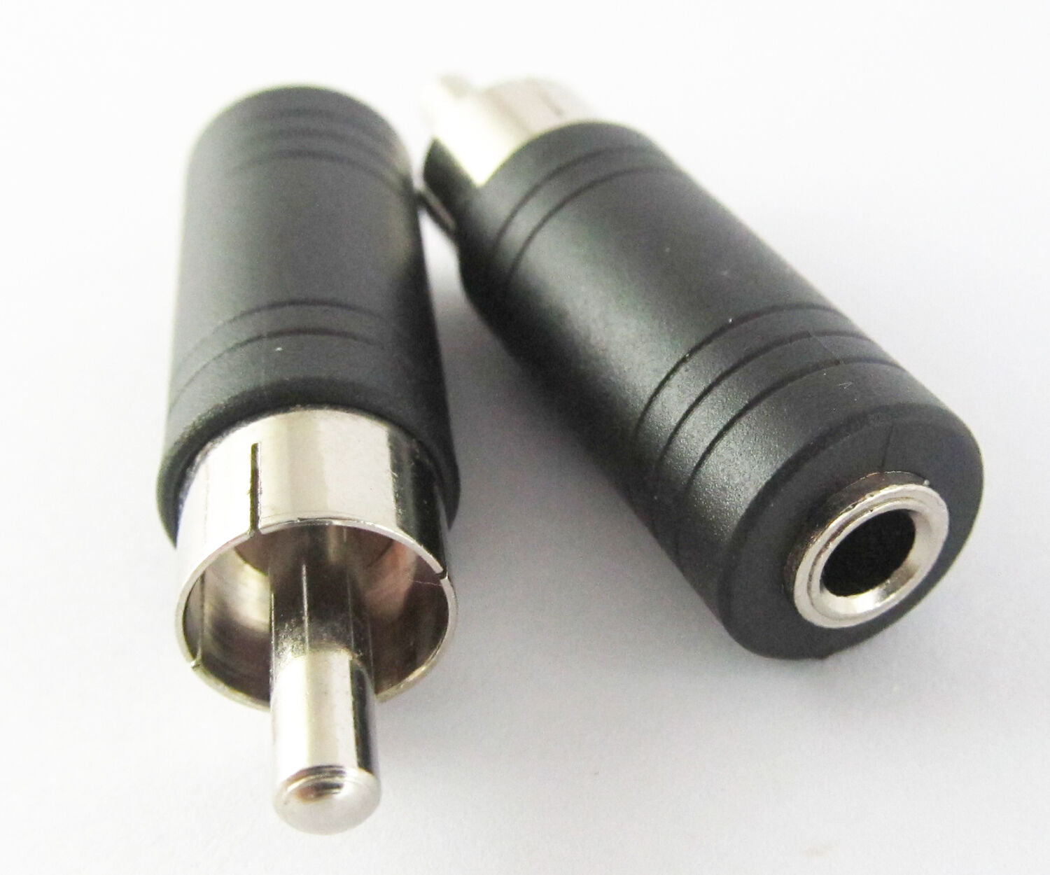 10pcs Phono RCA Male Plug to 1/8" 3.5mm Mono Female Audio Adapter Converter