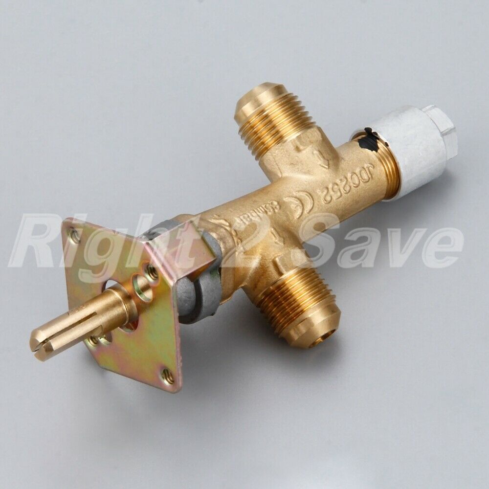 1Pc Pilot Safety Gas Valve Tap 3/8" NPT Male Flare Thread Solenoid Brass 1/2PSI