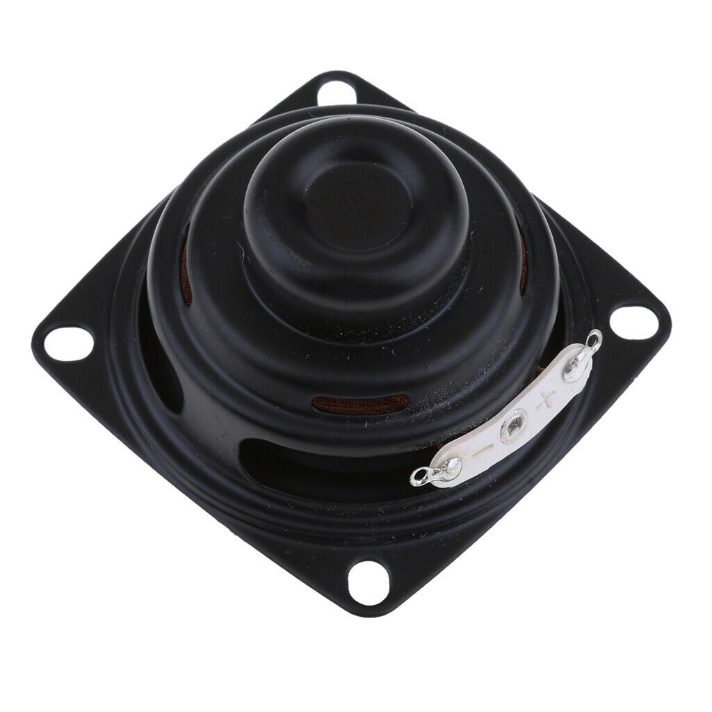 52mm 4Ohm 5W Full Range Audio Speaker Square Loudspeaker 16 Coil Rubber Edge