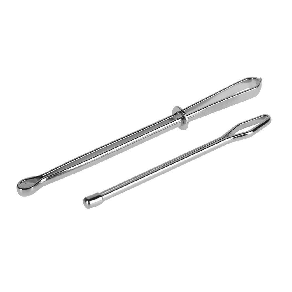 2pcs/set Stainless Steel Cited Clips Elastic Belt Wearing Rope Weaving Tool Kit