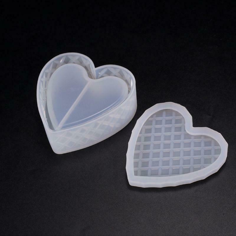 Heart-shaped Cut Section Mold DIY Crystal Epoxy Storage Box Mould Jewelry Gift