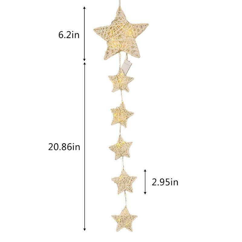 1PC Fairy Star String Dream Catcher Around Lights Elagant Dream Catcher Lighting
