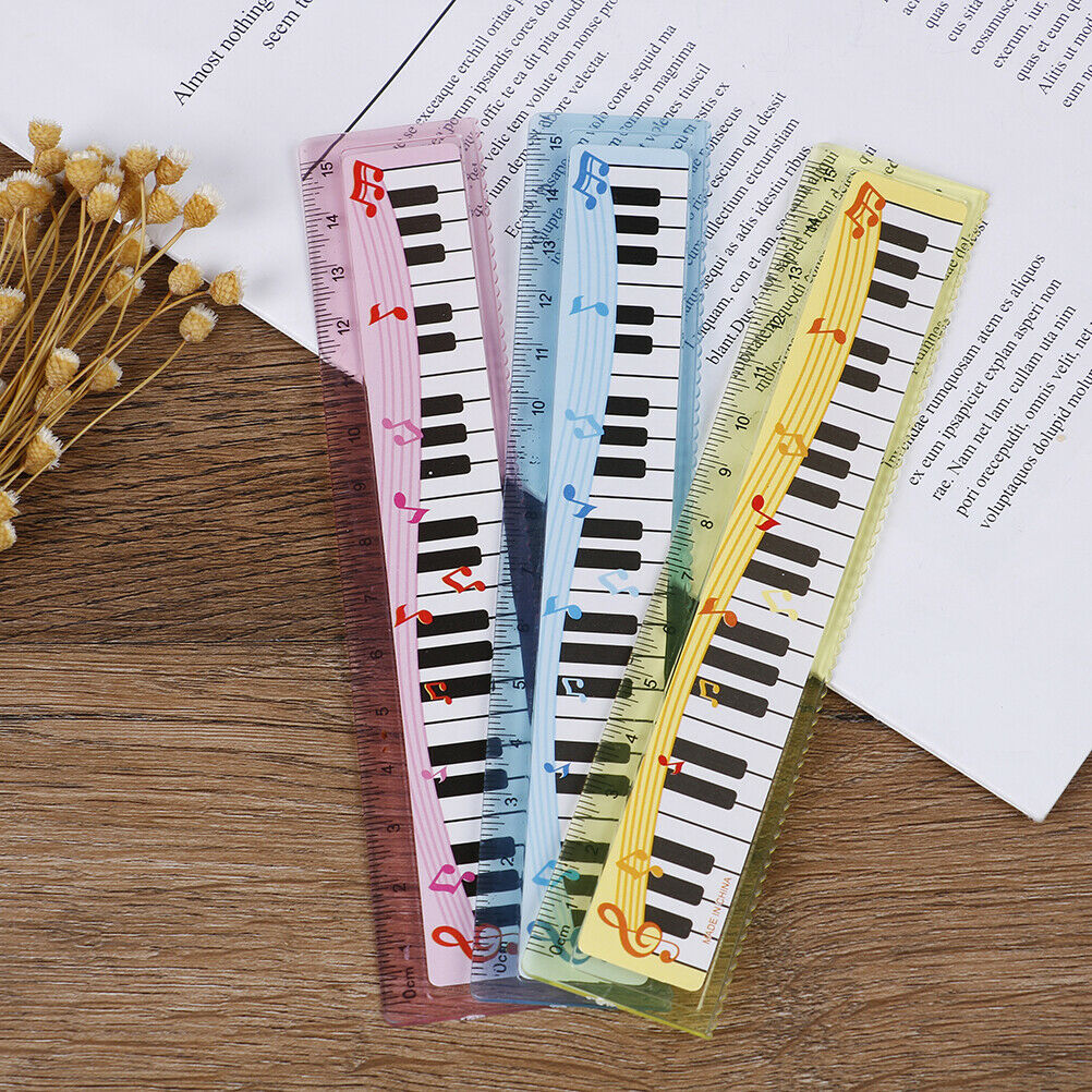 1pcs music ruler primary school students painting measuring scale creativ.l8