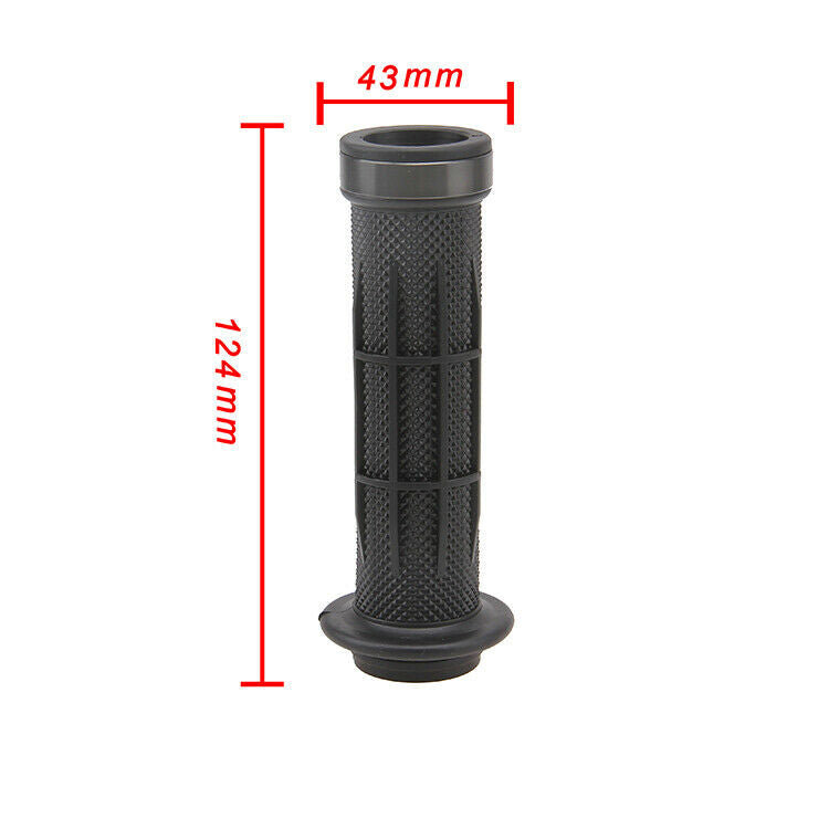 2 Pcs Front Motorcycle Handlebar Hand Grips Gray Rubber Universal Fit For BMW