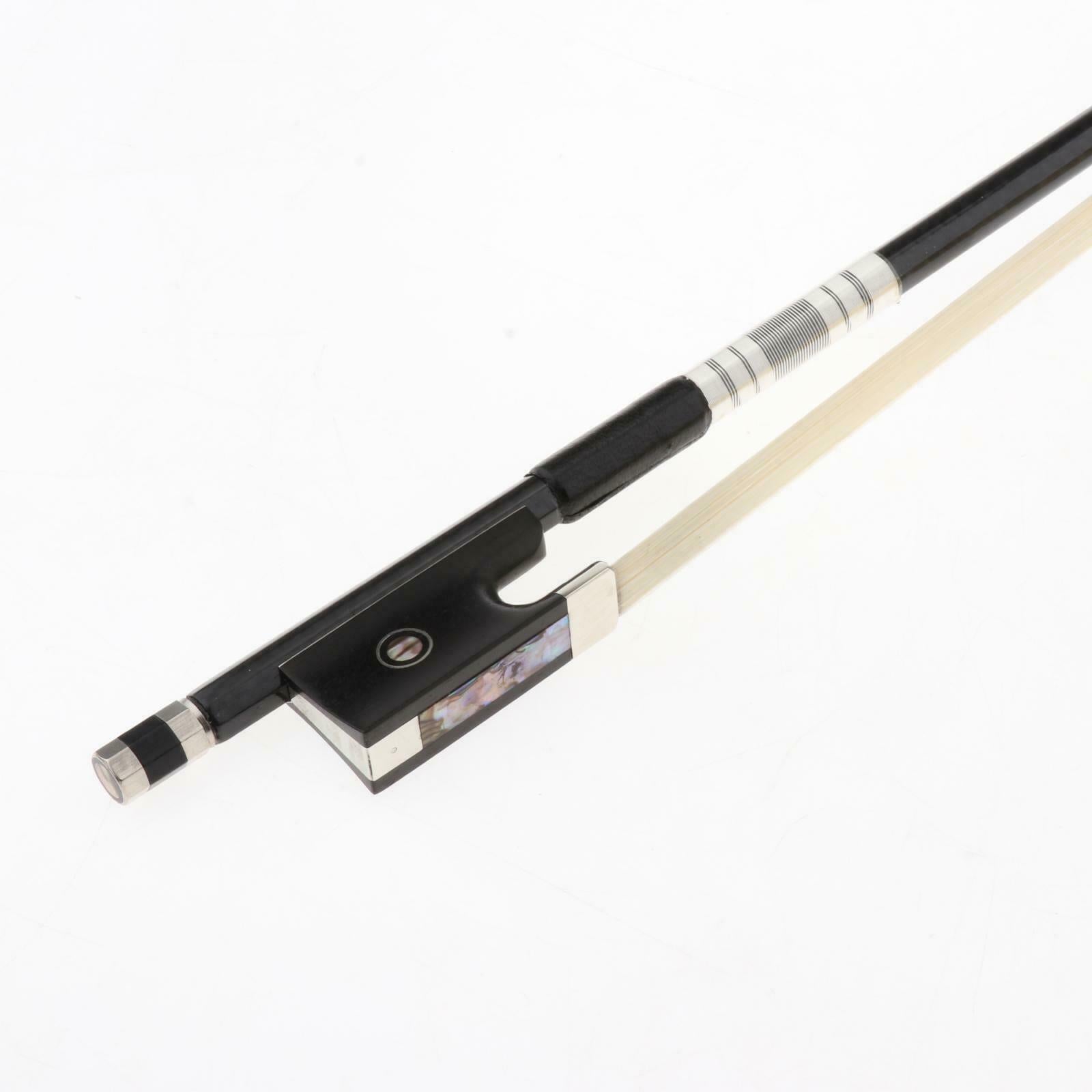 Well Balanced 4/4 Violin Bow Carbon Fiber and Wood 74cm for Adults Parts