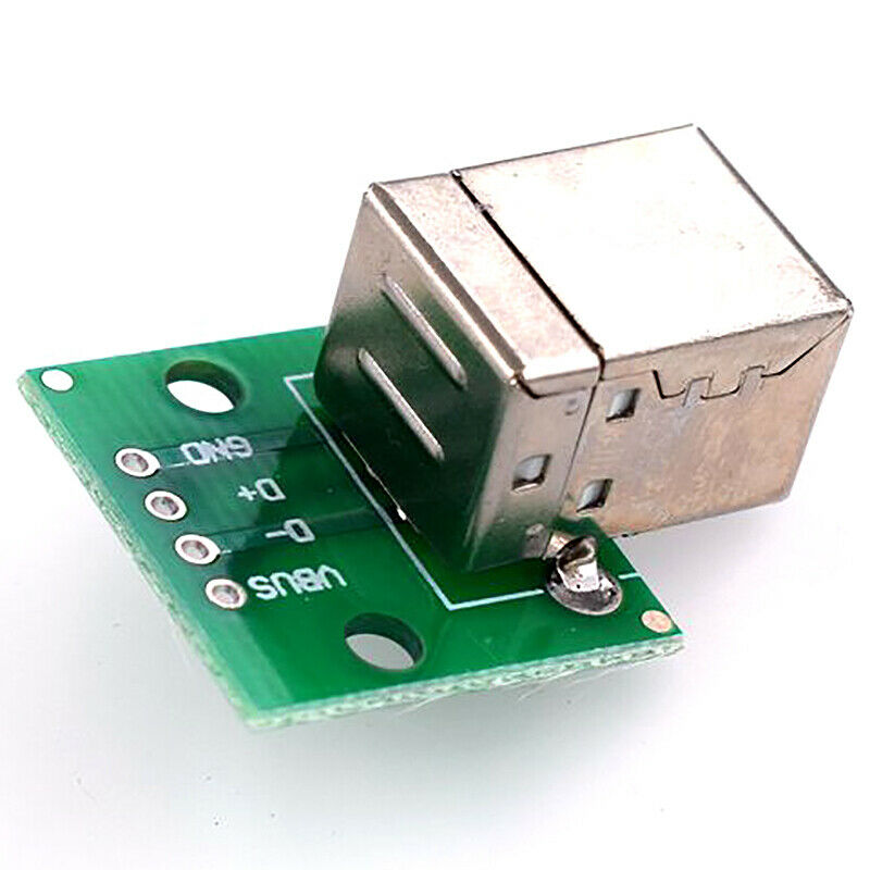 2 X Usb Type B Female Socket Breakout Board 2.54Mm Pitch Adapter Connector C9SS4