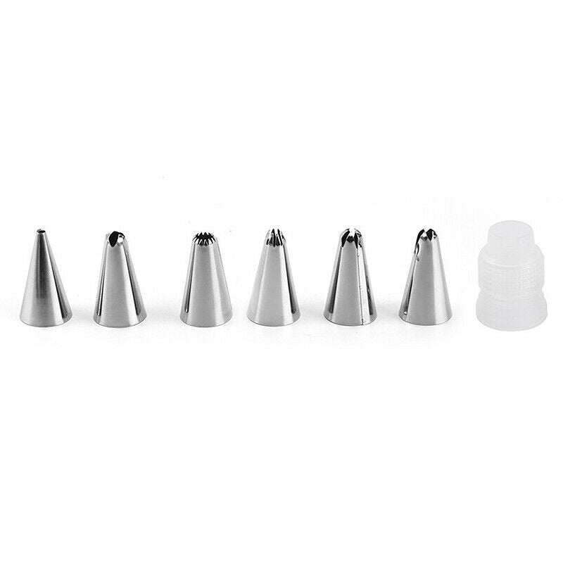 7Pcs/Set Stainless Steel Kitchen 6 Tip Cake Bread Baking Mouth Cake Makin.l8