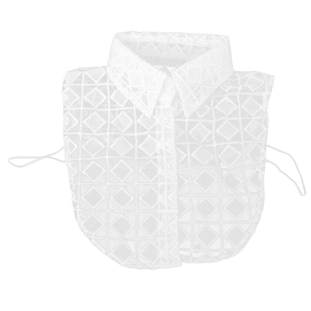 Detachable Faux Lace Collar Elegant Decor For White Shirt Shirt