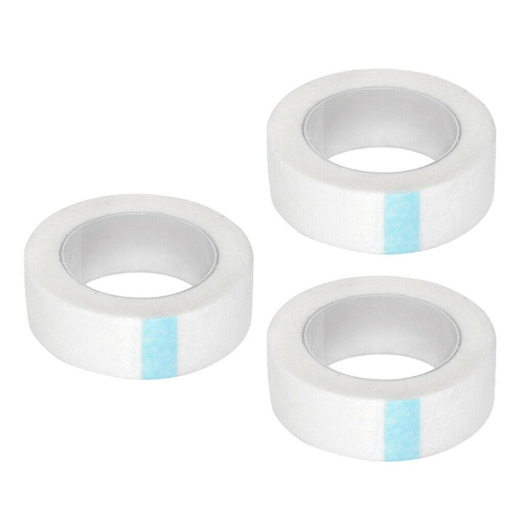 Lots 3 White Disposable Lint Free Eyelash Tape Under Eye for Lash Grafting