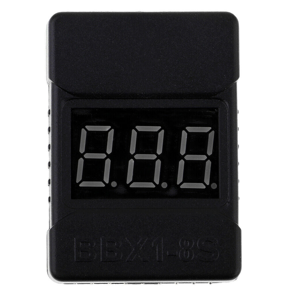 LiPo Battery Checker 1-8S Battery Low Voltage Buzzer Alarm for RC Drone Boat